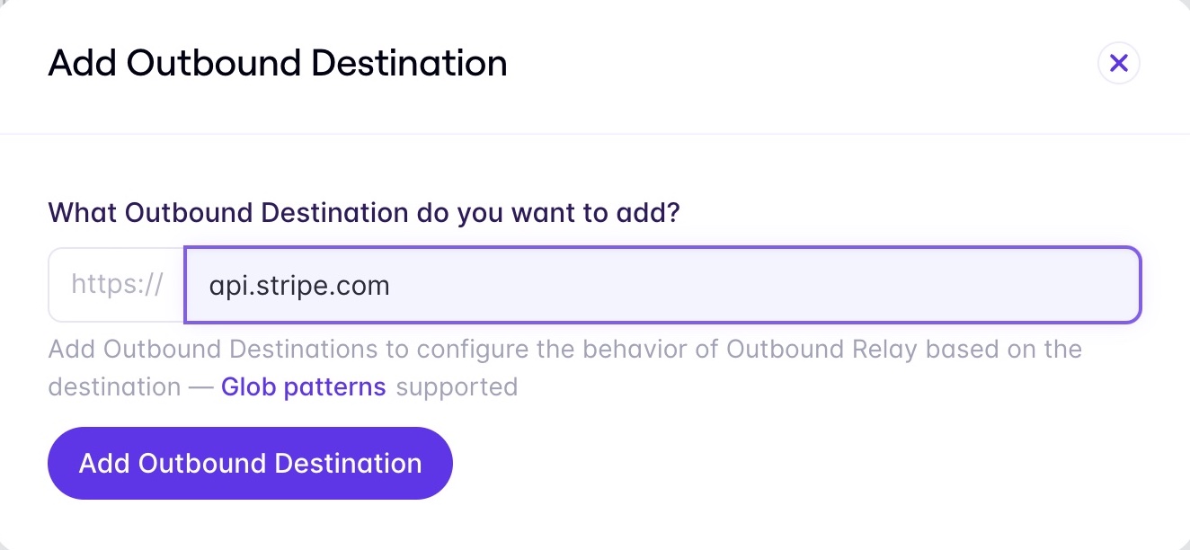 Setting up Outbound Relay